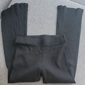 Black Ribbed Pants